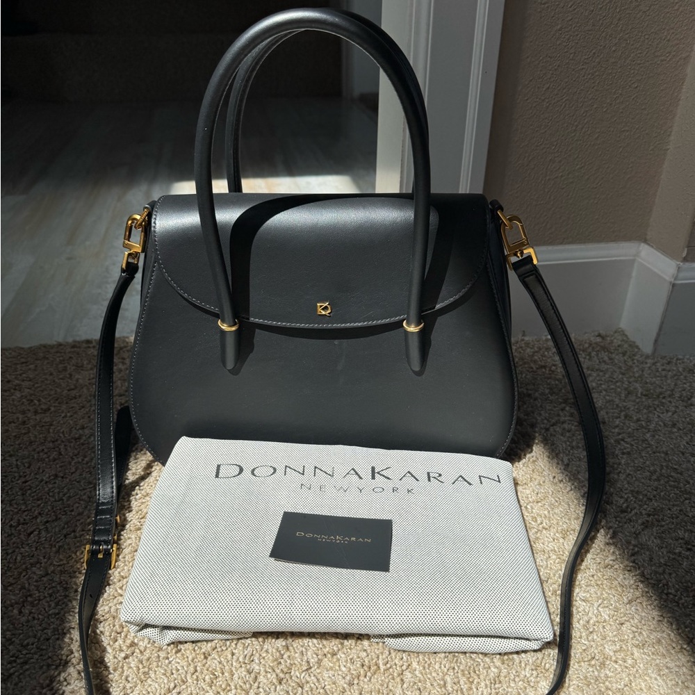 Donna Karan Black Leather Handbag